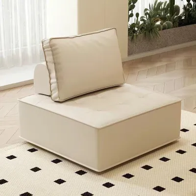 Lazy Tofu Tatami Technical Leather Fabrics Bedroom Small Sofa Scandinavian Minimalist Design Hot sales
