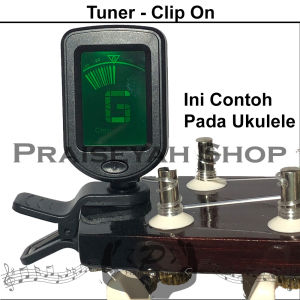 Tuner Chromatic Gitar Bass Biola Ukulele Violin Stem Senar Model Clip On