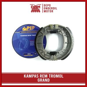 Kampas Rem Tromol GRAND (PSP) - Kanvas Brake Shoe Sepatu Rim Roda Belakang HONDA C70 / C700 / C800
