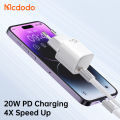 MCDODO Charger iPhone X Xr Xs 11 12 13 14 PD Type C To Lightning FAST Charging 20w. 