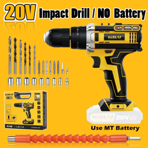 KEELAT Cordless Drill Electric Screwdriver 25N.M Multifunctional Lithium Power Drill Handheld Home DIY Tools Set KCD005