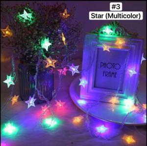 SG LOCAL STOCK 3M 5M Battery Powered Star LED Fairy Light Christmas LED String Garland Twinkle Fairy Star Light For Holiday Party Wedding