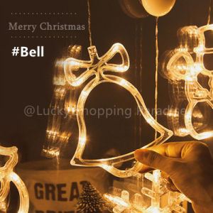 Christmas LED String Light & Battery Powered Window Suction Cup Chandelier: Creative Party Lighting Ideas