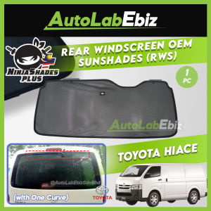 Toyota Hiace NinjaShades Plus Rear Windscreen OEM Sunshades (RWS)
