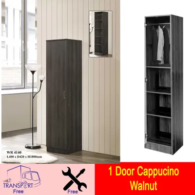 Wardrobe Cappuccino/Walnut 3Door 2 Door 1Door