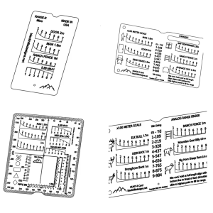 Portables Ranges Finders Pocket Analog Distance Meter Hunting Slide Rule for Hunting and Long Ranges Shootings