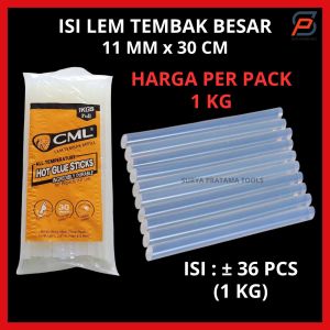 [1 KG] Isi Lem Tembak 7mm 11mm 30cm Kiloan / Refill Glue Gun Lem Bakar Glue Stik Kecil Besar 1kg