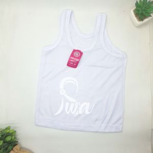 ISWA  3pc 6pc Kaos Dalem Anak Remaja Laki Laki & Wanita Bahan Adem/Singlet Anak Remaja Cowok & Cewek