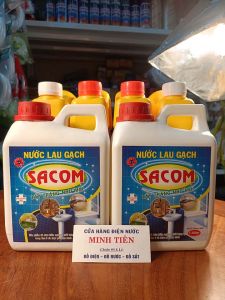 Nước thông cống nước thông cầu SIÊU TỐC cực mạnh khử mùi phân hủy nhanh SUNRISE 1600g Nước lau gạch SACOM 1300g.