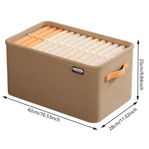 Kotak Penyimpanan Lipat Organizer Box Kationik Kotak Tempat Penyimpanan Baju/Mainan/Buku/ Selimut Multifungsi