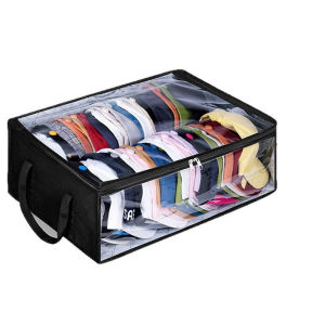 Large Capacity Hat Storage for Baseball Capswith 2 HandlesHolds Up to 40 Caps