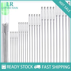 LF Wholesale✨Flash Sale ✨ เข็มเย็บผ้าขนาดใหญ่25ชิ้นเข็มเย็บหนังแฮนด์เมดเข็มเหล็กถักไหมพรมชุดเครื่องมือเย็บผ้า