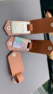 Leather Keychain Photo UV Color Printing Custom KeyChain Personalized Text Engraved Calendar Date Customized Jewelry Stainless2026