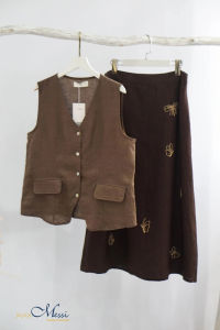 MaxMessi - GLAMOUR Áo ghile dáng dài linen cao cấp