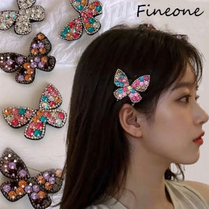 Rhinestone Butterfly Hair Clips Sweet Diamond Hairpin Fashion Hair Accessories