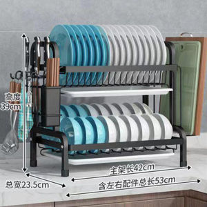 Rak Piring Terbaru Rak Piring Stainless Steel Rak Piring Wastafel Stainless Rak Piring Dapur Multifungsi Mangkuk Rak Piring