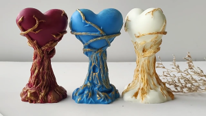 Heart Shape Silicone Molds Unique Making Molds Silicone Texture for Home Crafting and Unique Creation