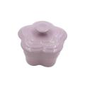 Le Creuset Stoneware Small Flower Ramekin with Lid (Brilliant Lavender). 