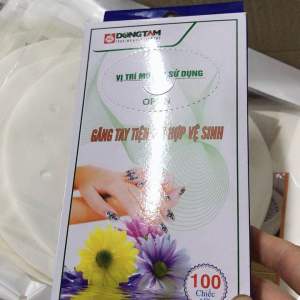 Hộp 100 chiếc găng tay tiện lợi dùng khi chế biến thức ăn bảo vệ tay khi làm việc tiếp xúc với dầu mỡ hoá chất làm tóc …
