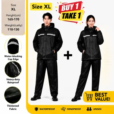 FINAA Rain Coat Set For Motorcycle Bicycle Outdoor Waterproof Raincoat For Man and Women Waterproof Jacket Set