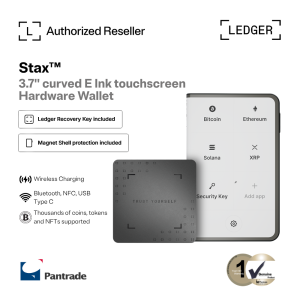 Ledger Signer Stax™ Graphite Crypto Hardware Wallet including Ledger Recovery Key