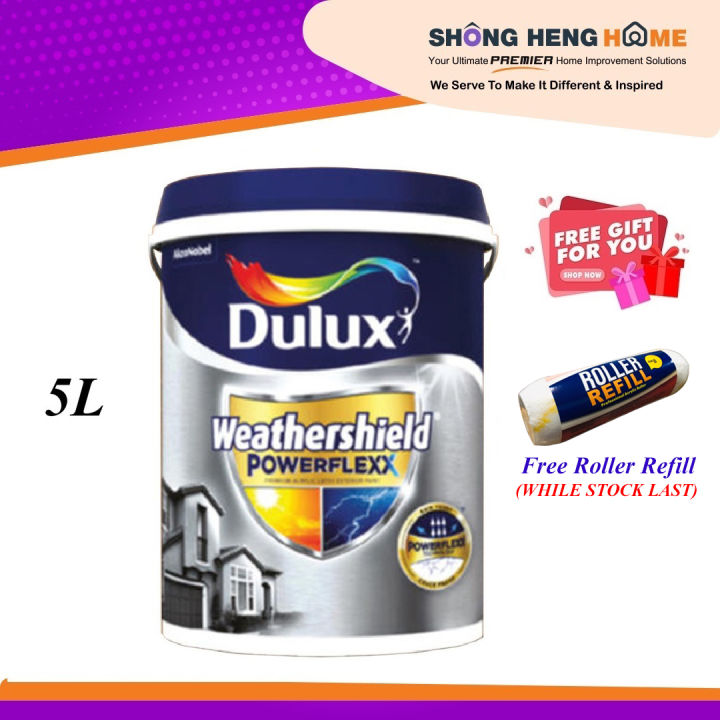 5L- Dulux Weathershield Powerflexx [Exterior Wall] - Color Option ...