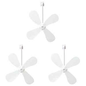 MKEB MALL 3Pcs Windmill Shaped Air Conditioning Ventilator Wall Mounted Anti Direct Blowing Air Conditioner Vent Fan Creative Silent Conditioning Guide Fan For Home
