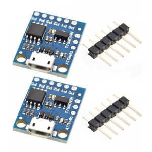 2Pcs Digispark kickstarter USB Development Board Module For Small Size Electronic Designs And Microcontroller