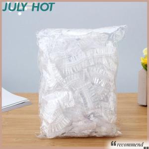 [JULYHOT] ที่ปิดหูแบบใช้แล้วทิ้ง100ชิ้นที่ปิดหูกันน้ำที่ปิดหูย้อมสีผมสีสดใสที่ปิดหูพลาสติก