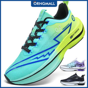ORNGMALL Mens Running Shoes New Professional Carbon Plate Sports Training Shoes Outdoor Non-slip Shock-absorbing Tennis Shoes 33-45