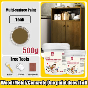【COD】1KG Free Brush Multi-surface Paint Renovation Paint Wood Paint Anti Rust Paint Furniture Refinishing Color Change For Metal Wood Anti-Rust Multi-Surface