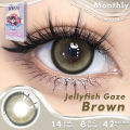 2025 s UYAAI 14.2MM Jellyfish Gaze Series Contact Lenses for Wearing Natural Look Monthly Replacement. 