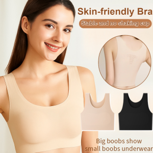 Push Up Bras Wireless Anti Sagging Underwear Cotton Comfortable Soft Lingerie Summer Thin Breathable Bras