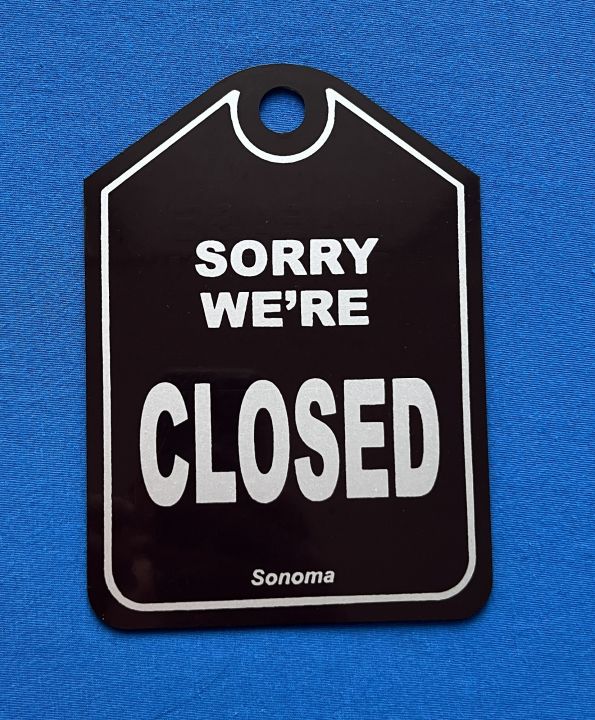 A-Mart Acrylic Signage 5" x 7" inches Open/Close Back to Back Signages ...