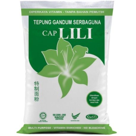 Cap Lili Tepung Gandum Serbaguna BUATAN MALAYSIA 多用途面粉850G | Lazada
