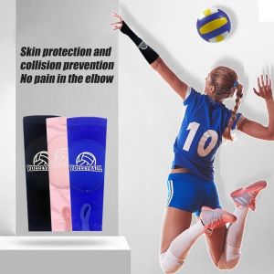YIYU STUDIO 1Pair Breathable Volleyball Arm Sleeves Compression Elastic Forearm Sleeves Protect Arms Sting Protection Pad Sports Arm Guard Basketball