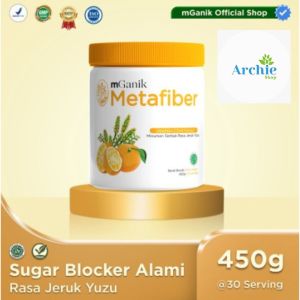 mGanik Metafiber Jeruk Yuzu 450gr Isi 30 Saji Suplemen Serat Diabetes Gula Darah Tinggi Kolesterol Halal BPOM