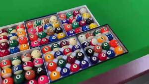 American Style Sixteen Color Standard Large Billiard Crystal TV Billiard Ball Chinese Style Black Eight Crystal Billiard Ball