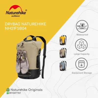 DRYBAG / TAS ANTI AIR / WATERPROOF NATUREHIKE NH21FSB04 20L 30L 40L - PUSAT PANCING IKAN