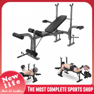 NEW LIFE Multi functional 7 in 1 weight lifting bed bench press diagonal push ups and sit ups special equipment for core strength training multi angle adjustment Household Comprehensive fitness equipment fitness equipment for gym