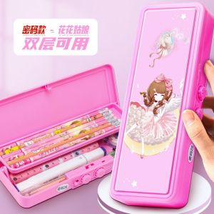 ＜109＞  Quà Tặng Khai Giảng Hộp Bút Đa Năng Bán Buôn Khóa Mật Khẩu Hộp Đựng Văn Phòng Phẩm Dung Tích Lớn Hộp Bút Chì Văn Phòng Phẩm Học Sinh Tiểu Học