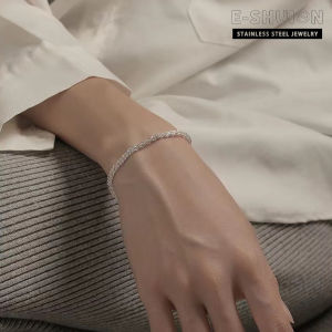 LADAMAS Gelang Titanium Rajut Untuk Gaya Daerah Untuk Harian GT17