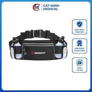 Túi đeo hông chạy bộ dung tích lớn chống nước có ngăn đựng 2 bình nước GoodFit GF120RB - Không kèm bình