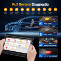 Ancel X6บลูทูธ OBD2สแกนเนอร์เต็มระบบ2025เครื่องมือวิเคราะห์รถยนต์10นิ้วหน้าจอสัมผัสบิ๊กแท็บเล็ต ECU รีเซ็ตเครื่องมือหัวฉีดการเข้ารหัส Odb2สแกนเนอร์รถอ่านและล้างรหัสข้อผิดพลาดยานยนต์ความผิดวินิจฉัยเครื่องมือ Obd2วัด OBD เมตร PK Launch x431. 
