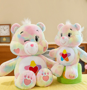 LYZRC Gấu Tình Yêu Cầu Vồng Gấu Búp Bê Cho Trẻ Em Quà Tặng Sinh Nhật Thú Nhồi Bông Đồ Chơi Gấu