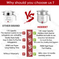 [Malaysia Plug] HODEKT 1.8L Electric Hot Pot Electric Cooker Small soup pot Non Stick Ceramic Frying Pan Rice Portable Mini Rice Cooker Pot Periuk Nasi Stainless Steel Electric Cooking Pot rice cooker pot cooking. 