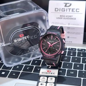 Digitec BDA-4126T Jam Tangan Wanita Dual Time Strap Rubber