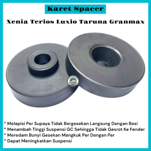 Karet Spacer Tatakan Per Keong Belakang Xenia Terios Gran Max Minibus Luxio Taruna 1Set(2Pcs)