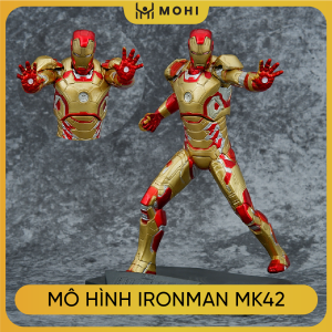 [CÓ BOX] - Mô Hình Marvel Ironman MK42 siêu chất cao 19cm - Figure Ironman - Hộp đẹp