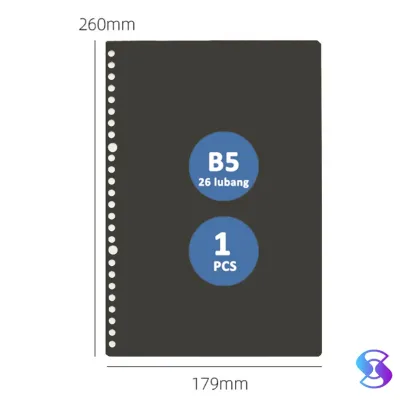 Cover Sampul Loose Leaf DIY Bahan Mika Tebal Buram Untuk Binder Ukuran B5 A5-Rabbit Stationery